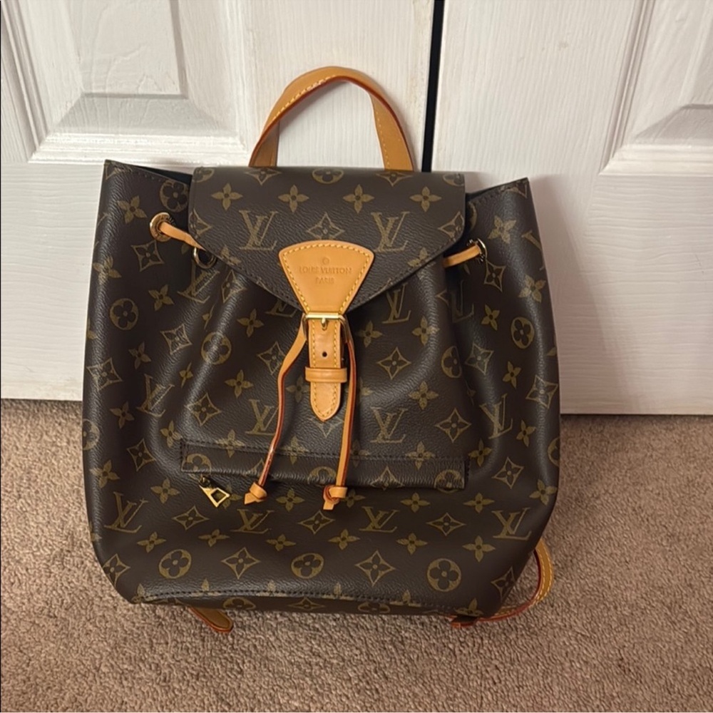 Louis Vuitton Brown and Tan Monogram Backpack